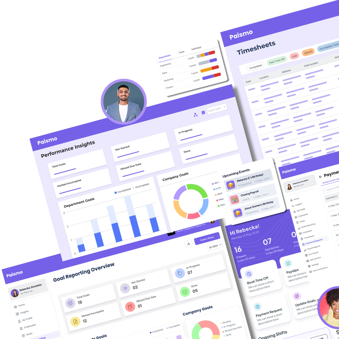 Best HR and Payroll Software | Paismo 16 Website images