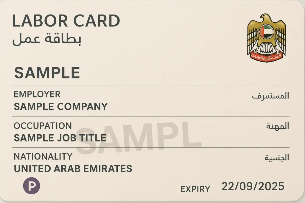 uae labor card benefits